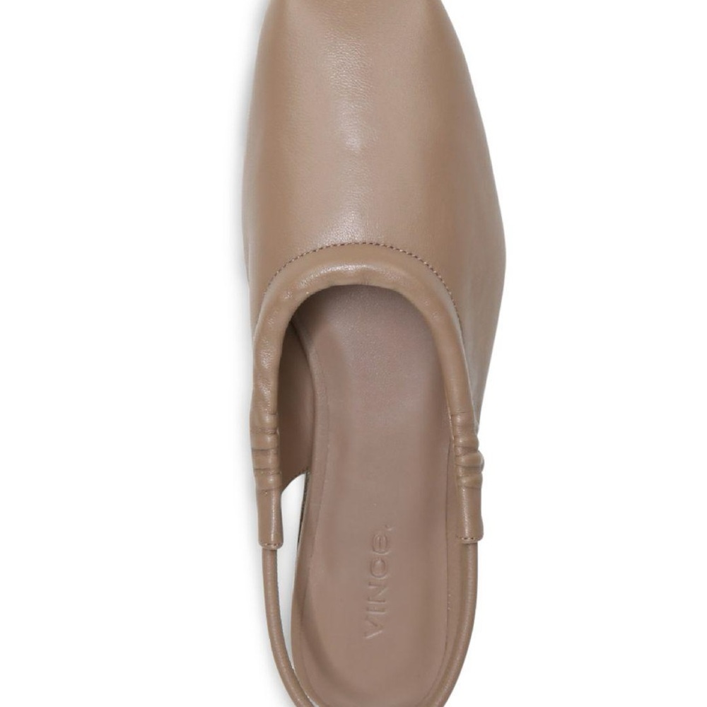 Vince Cadya Women's Brown tan Leather Slingback Mules flats